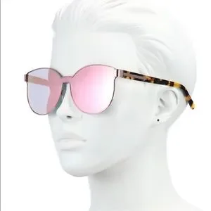 Karen Walker Star Sailor Mirrored Gold Pink Sunglasses Star Sailor Superstars - Rose Gold/Crazy Tort | Garmentory main image 2